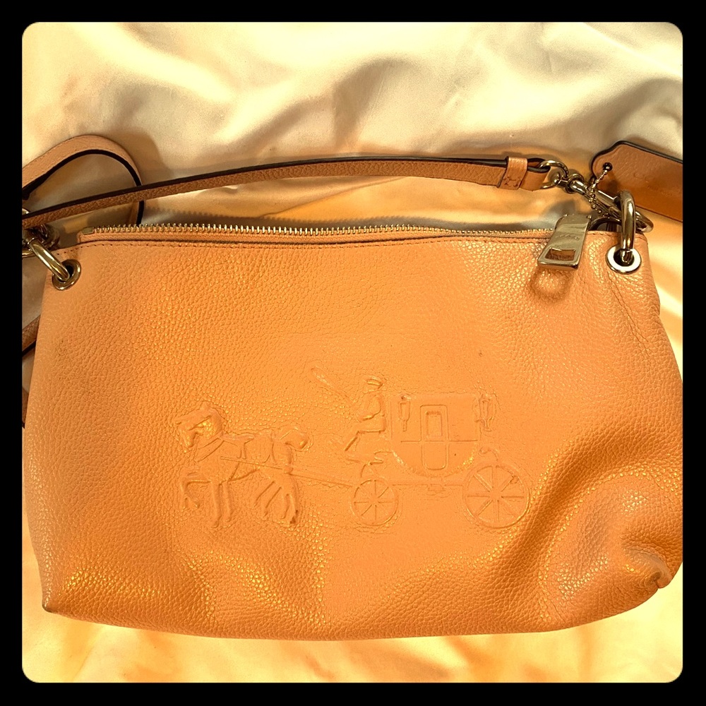 Soft rose coach purse